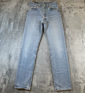 VTG Levis 501xx Jeans Mens 30x38 (28x32) Blue USA Made Straight Button Fly 90s - Picture 1 of 17