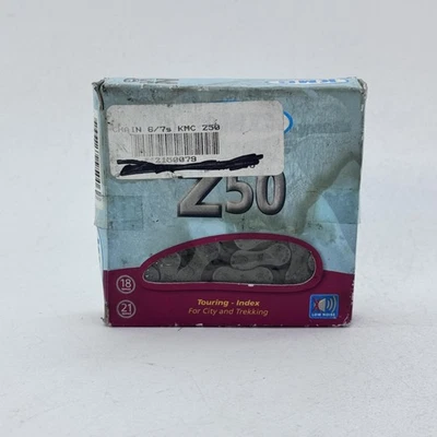 KMC Z50 自行车链条 6 7 速 1/2 X 3/32 116 Links 灰色棕色旅游城 A52 — 第 1/4 张图片