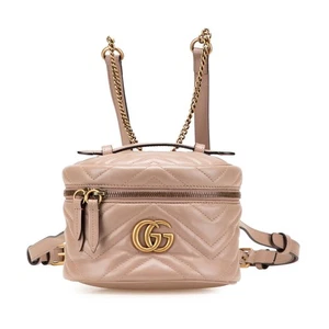GUCCI GG Marmont Mochila Acolchada 598594 Mujer 【Usada】 - Imagen 1 de 10