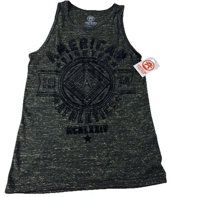 Camiseta sin mangas AMERICAN FIGHTER by AFFLICTION MMA para hombre XS NUEVA CON ETIQUETAS verde negro gris Foto 1 de 4