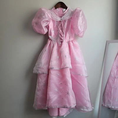 Vestido para niña Glinda The Good Wicked/Wizard of Oz rosa caprichoso brillo, talla M/8-10 Foto 1 de 4