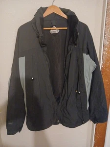 LOWE ALPINE TRIPLEPOINT Ceramic Zip Hooded Rain Jacket Gray/Black, Medium - Picture 1 of 18