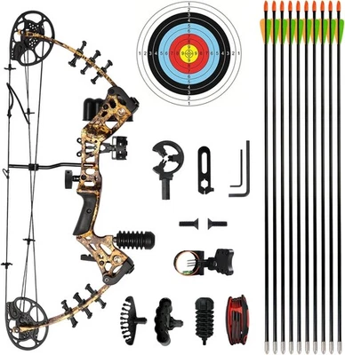 Youth Compound Bow Set 15-45 Lbs for Teens and Beginner, Package with Archery... - Image 1 of 4