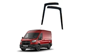 LAS FORD TRANSIT 2013 ONWARDS WIND-SUN-RAIN DEFLECTORS IN CHANNEL DARK TINTED - Picture 1 of 12