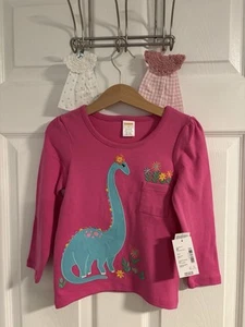 Gymboree Girl 4T NWT Colorful Dinosaur Long Sleeve Shirt - Picture 1 of 3