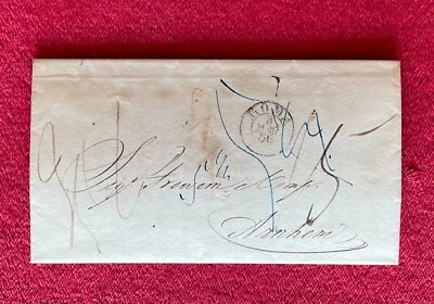 1856 DELLA REGIA PONTIFICIA DE' SALI E TABACCHI - ROME ITALY 1856 COVER LETTER - Image 1 of 4