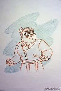 Cuaderno de bocetos dibujado a mano de DuckTales 2017 firmado por Jeffrey Jiménez 8"" x 6"" arte - Imagen 1 de 2
