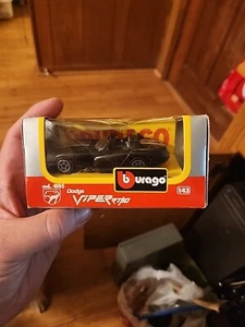 BBurago Die Cast Dodge Viper RT/10 Black New in Package 1/43 - Picture 1 of 7