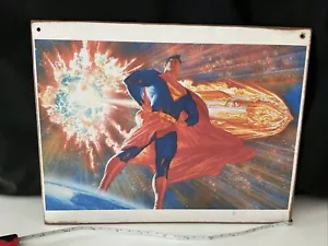 SUPERMAN ORIGIN Print DC Alex Ross art On Hardboard - Picture 1 of 6