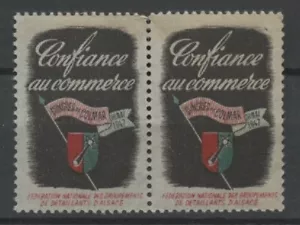No: 62136 - FRANCE - AN OLD LABEL (PAIR) - MNH!! - Picture 1 of 1