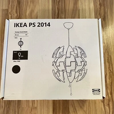 Lámpara colgante colgante IKEA PS 2014 Estrella de la Muerte negra 14 pulgadas de diámetro contemporánea Foto 1 de 4