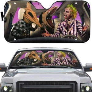 Beetlejuice Horror Movie Car Sun Shade, Beetlejuice Car Windshield - Foto 1 di 2