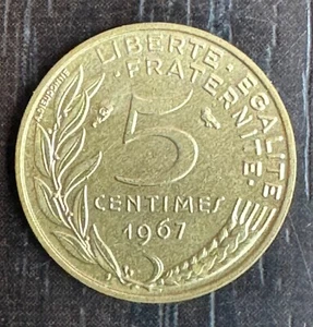 France V Republic - 5 Cents 1967 - Picture 1 of 2