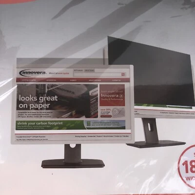 Innovera Blackout Privacy Filter for 18.5" 16:9 Widescreen Monitor IVRBLF185W - Image 1 of 2