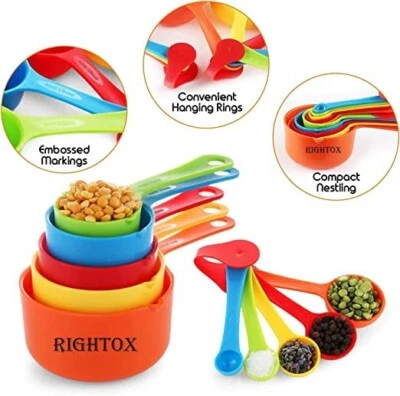 10-Piece Measuring Cups & Spoons Set – Professional Kitchenware for Precision - Image 1 of 4