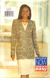 See & Sew 3831 ~ Sizes 18 -20 -22 ~ Misses' Jacket & Dress ~ Loose-fitting - Picture 1 of 4