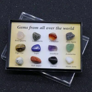 Natural Quartz Crystal Agate Chakra Minerals Mini Specimen Ore Ornament Gemstone - Picture 1 of 12