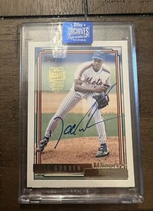2020 Topps Archives Signature Series DWIGHT DOC GOODEN Auto 1992 GOLD 1/1 METS🔥