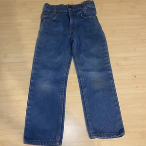 Vintage 90s White Tab Kids Little Levi's Jeans Size 6 Slim USA Made - Picture 1 of 12