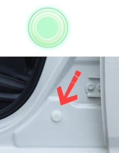 10x Glow In Dark White Car Door Solid Soft Close Anti Slam Rubber Universal T - Picture 1 of 5