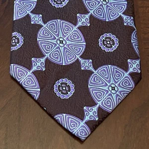 Verse 9 Brown Purple Me’s Neck Tie - Picture 1 of 9