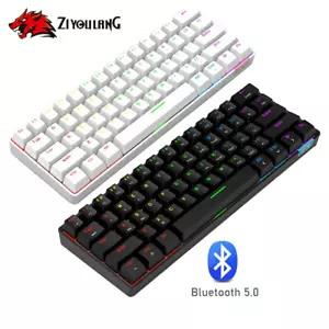 60% Wireless Bluetooth Mechanical Gaming Keyboard Type-C Rechargeable - Picture 1 of 17