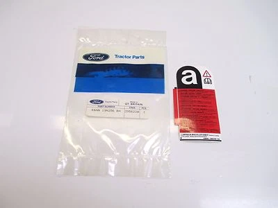 CALCOMANÍA DE ASBESTO FORD NEW HOLLAND ADVERTENCIA E6NN19N256BA FABRICANTE DE EQUIPOS ORIGINALES NUEVO TRACTOR RETROEXCAVADORA Foto 1 de 4