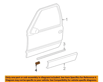 Placa de identificación exterior puerta delantera clásica GM OEM 03-07 Silverado 1500 15178666 Foto 1 de 2