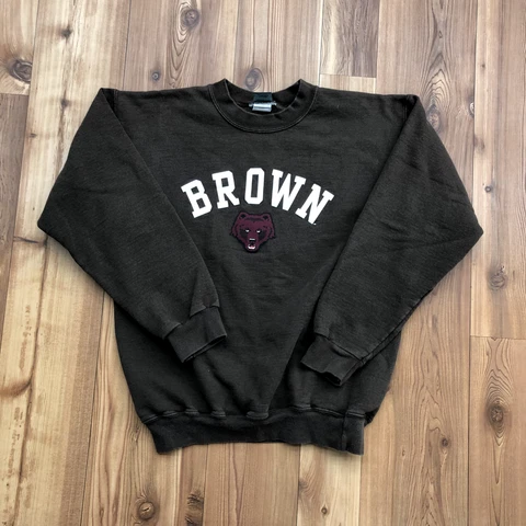 Ivy Sport Brown Graphic Brown Bears Crew Neck Sweatshirt Adult Size S Cover
