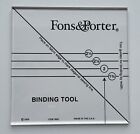 Fons & Porter Bindewerkzeug #7892 1 3/4"" 2"" 2 1/4"" 2 1/2"" Bindung nach Breite USA