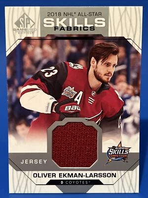 Oliver Ekman-Larsson 2018-19 SP Game Used NHL All-Star Skills Fabrics - Image 1 of 2