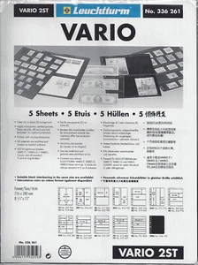 55x NEW&USED Four Pocket Black Double sided stock sheets 2ST Vario/Lindner TW - Picture 1 of 2