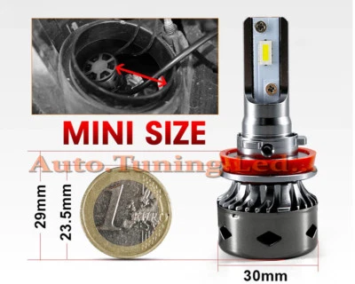 COPPIA LAMPADE ANABBAGLIANTI LED H8 / H9 / H11 ISTANTANEO NO AVARIA 16.000LM - Immagine 1 di 4