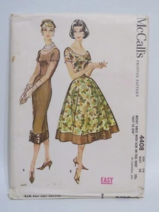 Schnittmuster McCall's "#4408 Kleid voller oder schmaler Rock" 50er 50¢ Gr. 18 Brustweite 38 - Bild 1 von 3