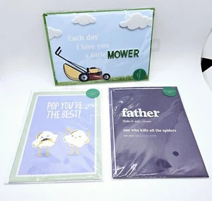 Lot Of 3 BRAND NEW Artisan Father's Day Cards (LOT #4) - Picture 1 of 7