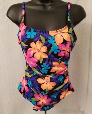 Traje de baño Catalina para mujer talla 12 multicolor floral NUEVO Foto 1 de 4
