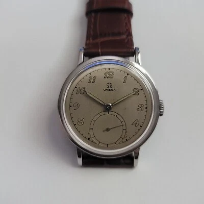 1940's Rare Vintage Omega Stainless Steel Jumbo Chronometer Cal.30T2RG Ref.2366 - Image 1 of 4