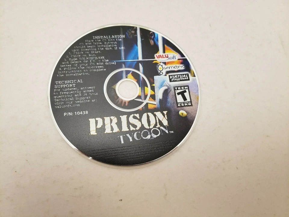 prison Tycoon PC Game Windows CD-ROM PC Computer Game - Image 1 of 1