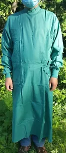 Lot of 5 pc 100% cotton surgical gowns washable ironable autoclavable unisex - Picture 1 of 5