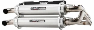 2018-2022 Polaris RZR RS1 Trinity Racing FULL Exhaust System Dual Brushed - Picture 1 of 2