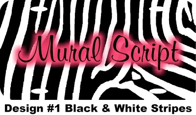 Personalized Custom Zebra Stripes License Plate 12 Diff Fonts 12 Diff Designs - Image 1 of 4