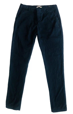 Scotch & Soda Maison Scotch Womens Pant Size 26W 32L Blue Low Rise Chino Stretch - Image 1 of 4