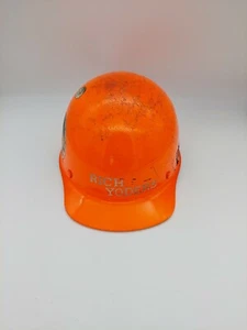 Used MSA Orange "Boiled Egg" Miner's Helmet, Orange, Size 6.5-7.75, Ships Free! - Picture 1 of 12