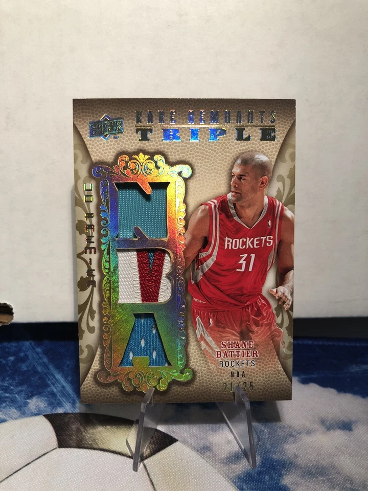 2008-09 UD Premier Rare Remnants Triple Shane Battier /25 Patch #RR3-SB - Image 1 of 2