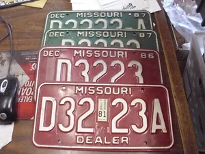 MISSOURI AUTOHÄNDLER KENNZEICHEN, Widman's St. Louis MO, 1979-2008!# - Bild 1 von 11