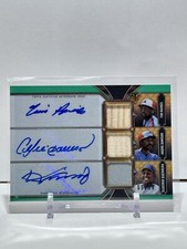 2022 Topps Triple Threads Triple Relic Combo Auto Raines, Dawson, Guerrero /18 