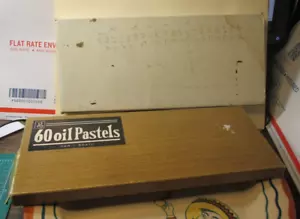 Juego de 60 pasteles al óleo vintage años 60 Groenland Studios con caja - Imagen 1 de 5