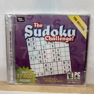 The Sudoku Challenge! Play at Joe's Windows 98 XP + more PC CD-ROM 10000 Puzzles - Image 1 of 3