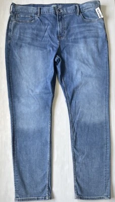 Old Navy Jeans Mens Super Skinny Built In Tough Flex 42x34 Blue New With Tags - Image 1 of 4