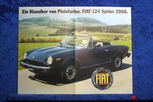 Fiat 124 Spider 2000 1966-1981 Prospect (A1209) FAKSIMILE Archive Publisher - Picture 1 of 5